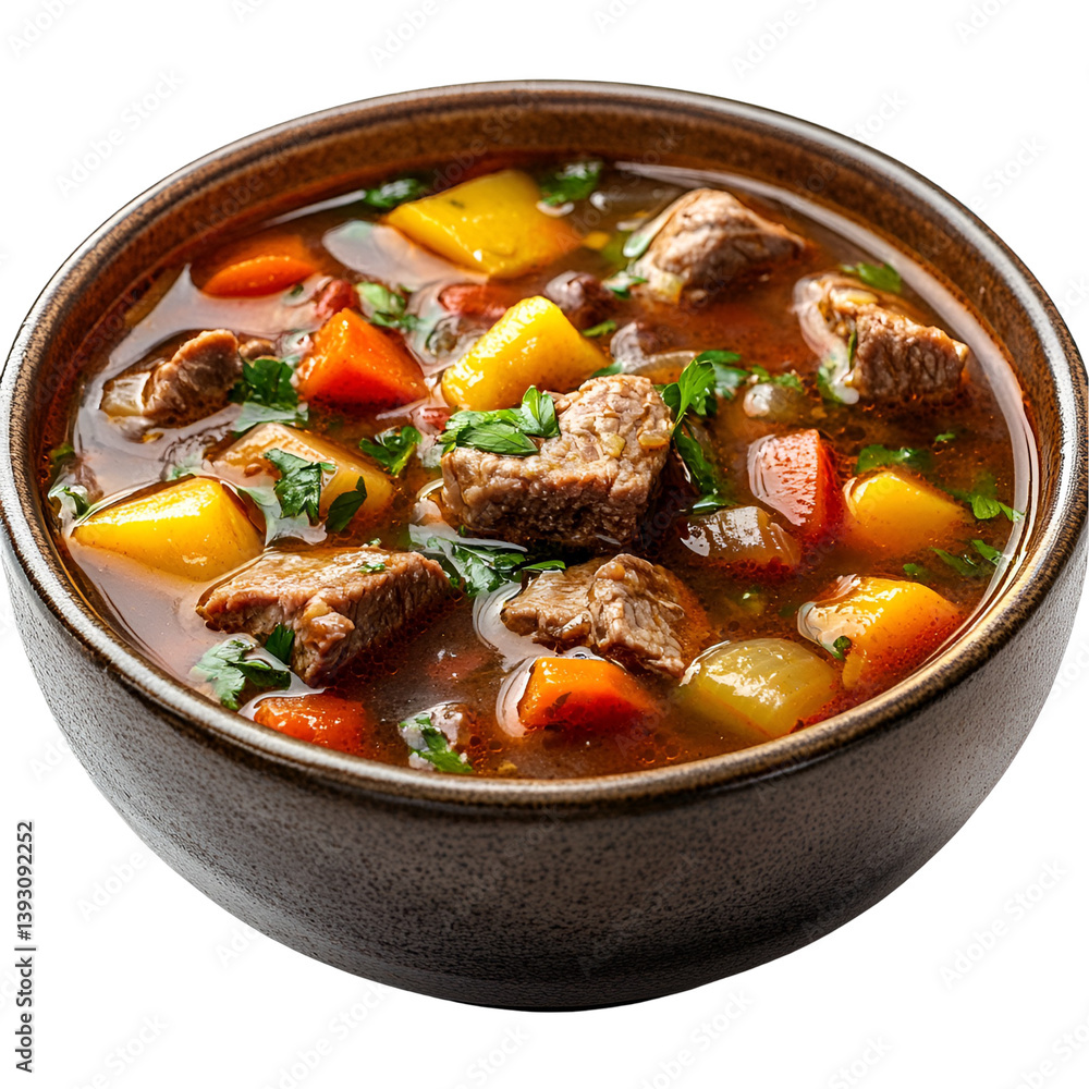 Hearty Beef Stew in a Rustic Bowl Hearty Beef Stew in a Rustic Bowl