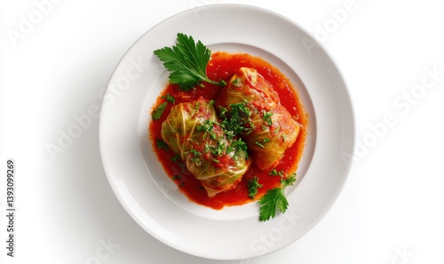 Polish dish of cabbage rolls