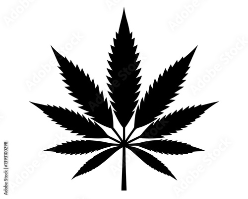 Marijuana Silhouette Vector Design, Marijuana SVG, Marijuana Icon