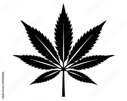 Marijuana Silhouette Vector Design, Marijuana SVG, Marijuana Icon
