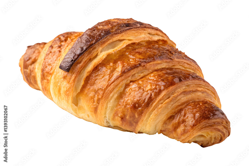 Golden Brown Freshly Baked Croissant for Breakfast. Golden Brown Freshly Baked Croissant for Breakfast.