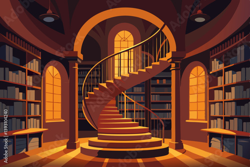 staircase of the old house