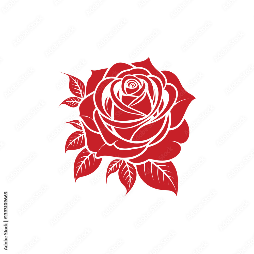 rose silhouette logo vector line art logo design rose silhouette logo vector line art logo design
