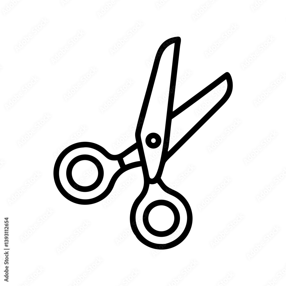 Fototapeta premium Scissors Icon for Creativity and Crafting Topics