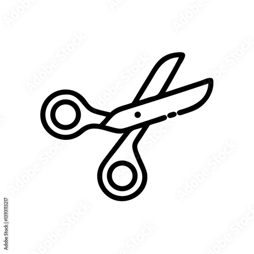 Scissors Icon for Creativity and Crafting Topics