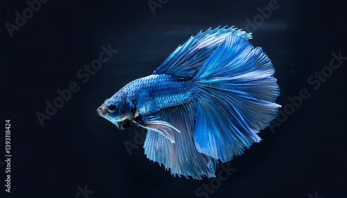 blue fish in aquarium