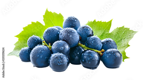 Wallpaper Mural A bunch of fresh grapes on a white background Torontodigital.ca