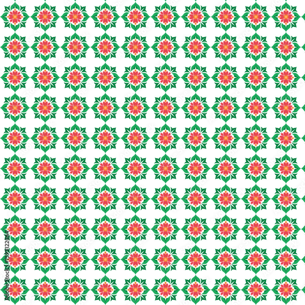 Obraz premium Floral Symmetry Patterns design