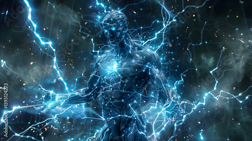 Photo of a circuit cybernetic humanoid