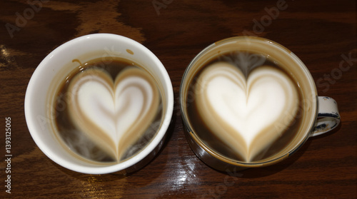 love for coffee, a cup of coffee to warm the hearts. the best coffee