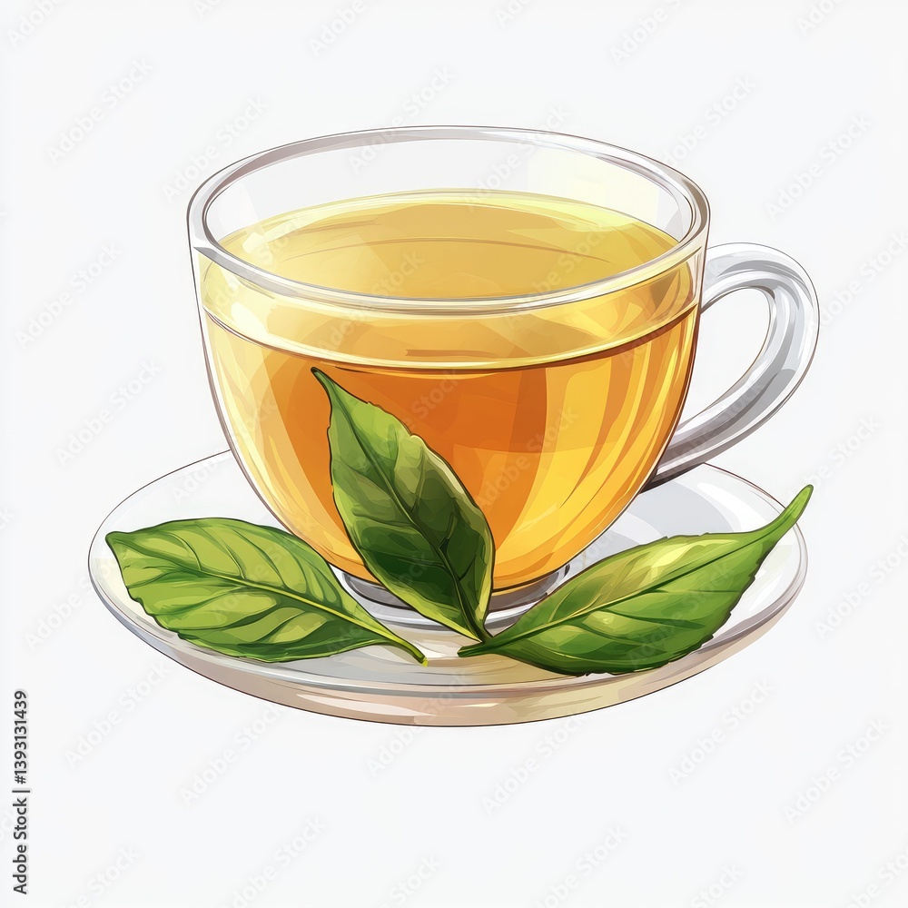 A cup of steaming herbal tea A cup of steaming herbal tea