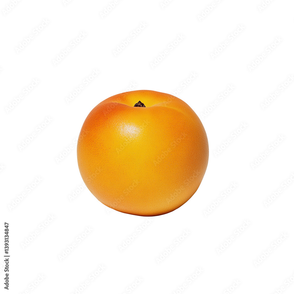 Juicy orange peach. No background. PNG Juicy orange peach. No background. PNG