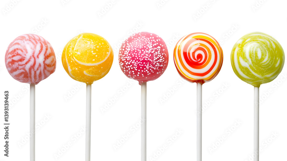 Lollipops on a white background Lollipops on a white background