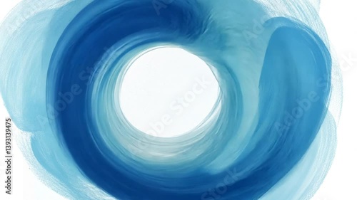 Abstract blue and white vortex animation for creative backgrounds and visuals