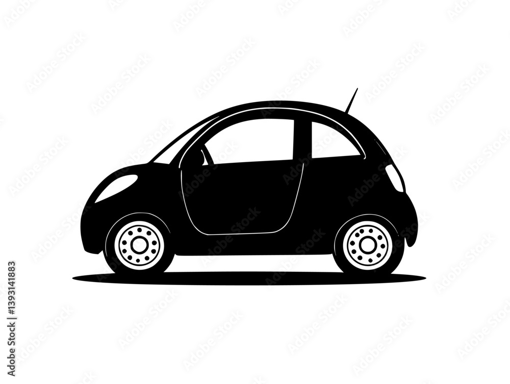Fototapeta premium Compact car, Car vector design, Compact car, Car illustration art