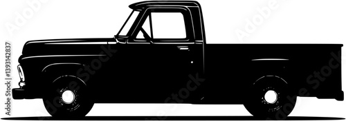 Pickup Truck vector design, Pickup Truck illustration art