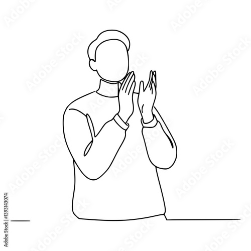 Clapping Hands | Applauding with both hands raised