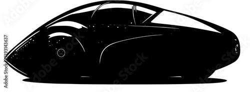 Velomobile vector design, Velomobile vector image