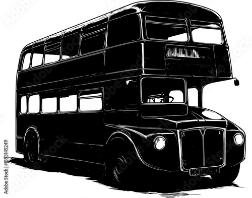 Double decker bus, Bus vector design, Double decker bus, Bus illustration art