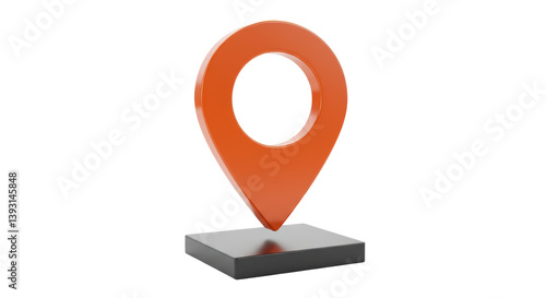 Free Download Isolated Red Map Pointer with Stand - GFXLoad
