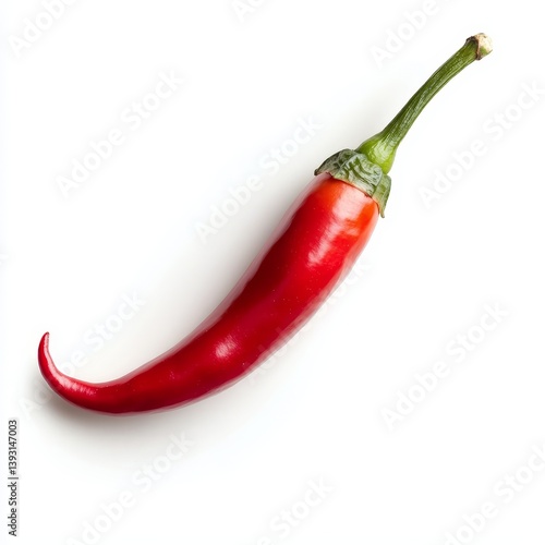 Obraz na płótnie Red hot chili pepper isolated on white background w salonie