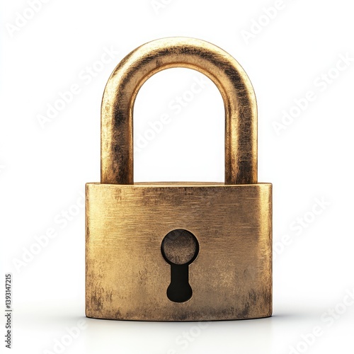 Antique-style padlock