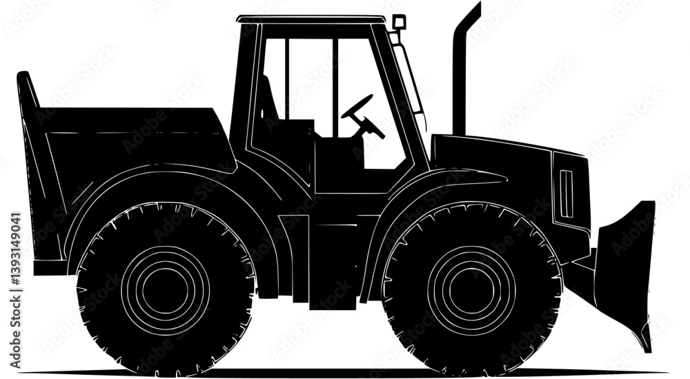 Fototapeta premium Front loader, Construction vehicle vector design, Front loader, Construction vehicle vector image
