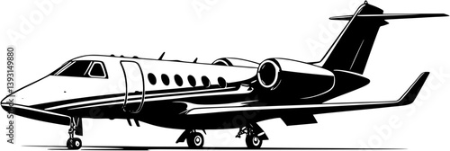 Private jet, Airplane vector design, Private jet, Airplane vector illustration