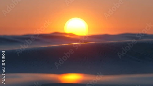 Sunset over Ocean Waves: A Serene Golden Hour