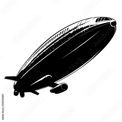 Zeppelin, Lighter than air vector design, Zeppelin, Lighter than air vector graphic