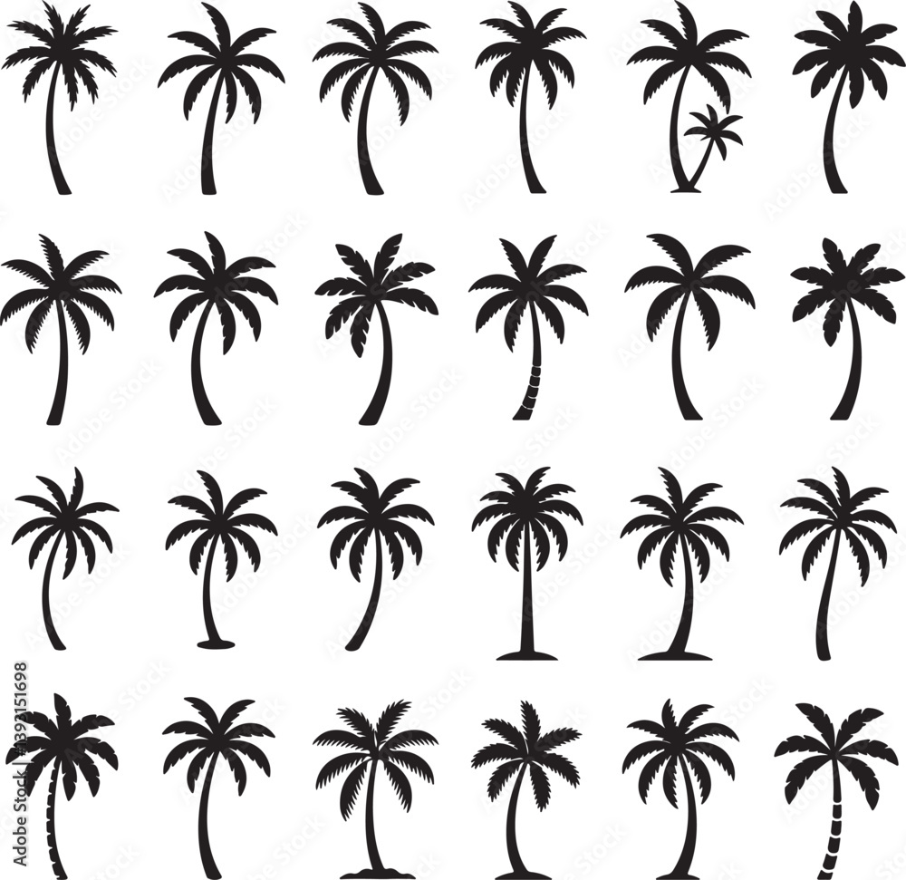 palm tree, palm tree vector, palm tree isolated, pattern, silhouette, icon, logo, beach, leaves palm tree, palm tree vector, palm tree isolated, pattern, silhouette, icon, logo, beach, leaves