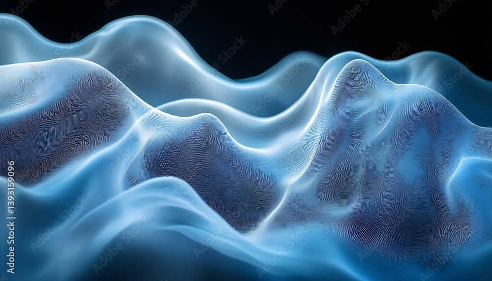 Mesmerizing abstract textures with gentle waves and soft blue hues creating an ethereal visual experience : Generative AI Mesmerizing abstract textures with gentle waves and soft blue hues creating an ethereal visual experience : Generative AI