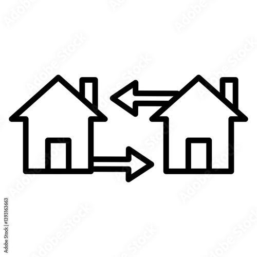 House Exchange Icon