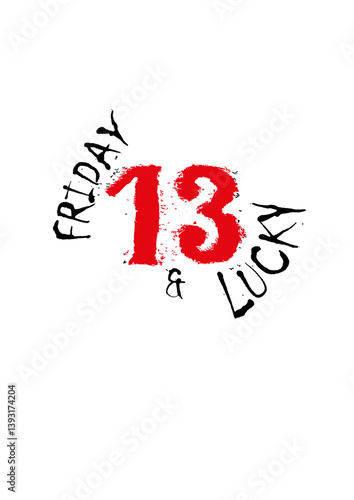 friday 13 lucky numero tattoo old school