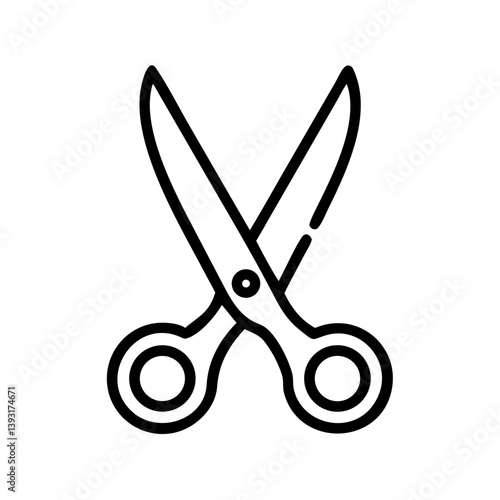 Scissors Icon for Creativity and Crafting Topics