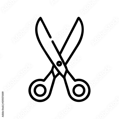 Scissors Icon for Creativity and Crafting Topics