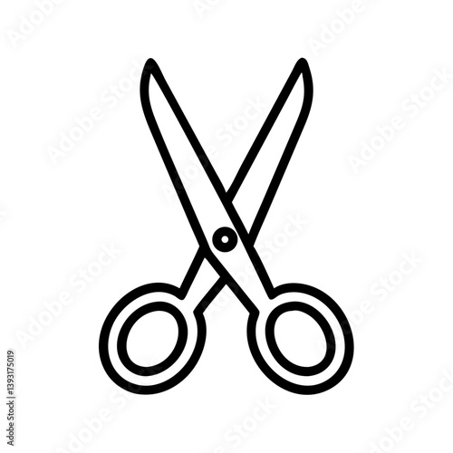Scissors Icon for Creativity and Crafting Topics