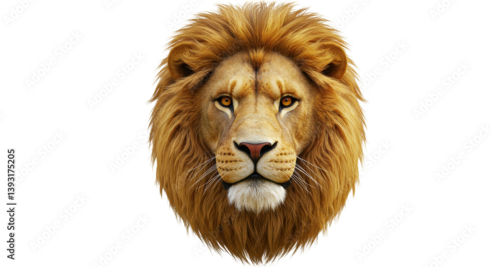 Isolated Lion Head Isolated Lion Head