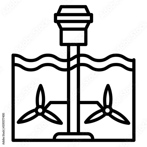 Tidal Power Icon