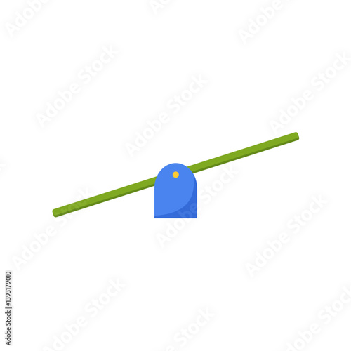 Simple children seesaw illustration