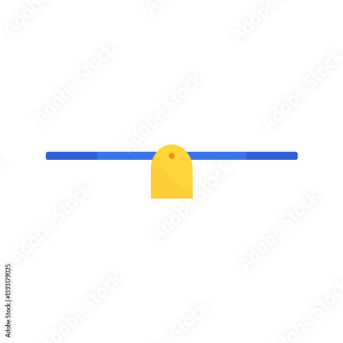 Simple children seesaw illustration