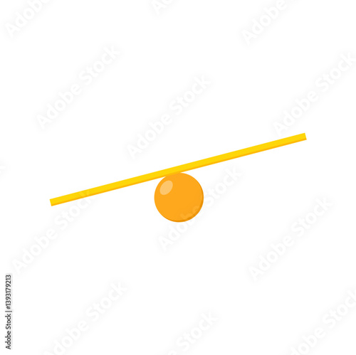 Simple children seesaw illustration