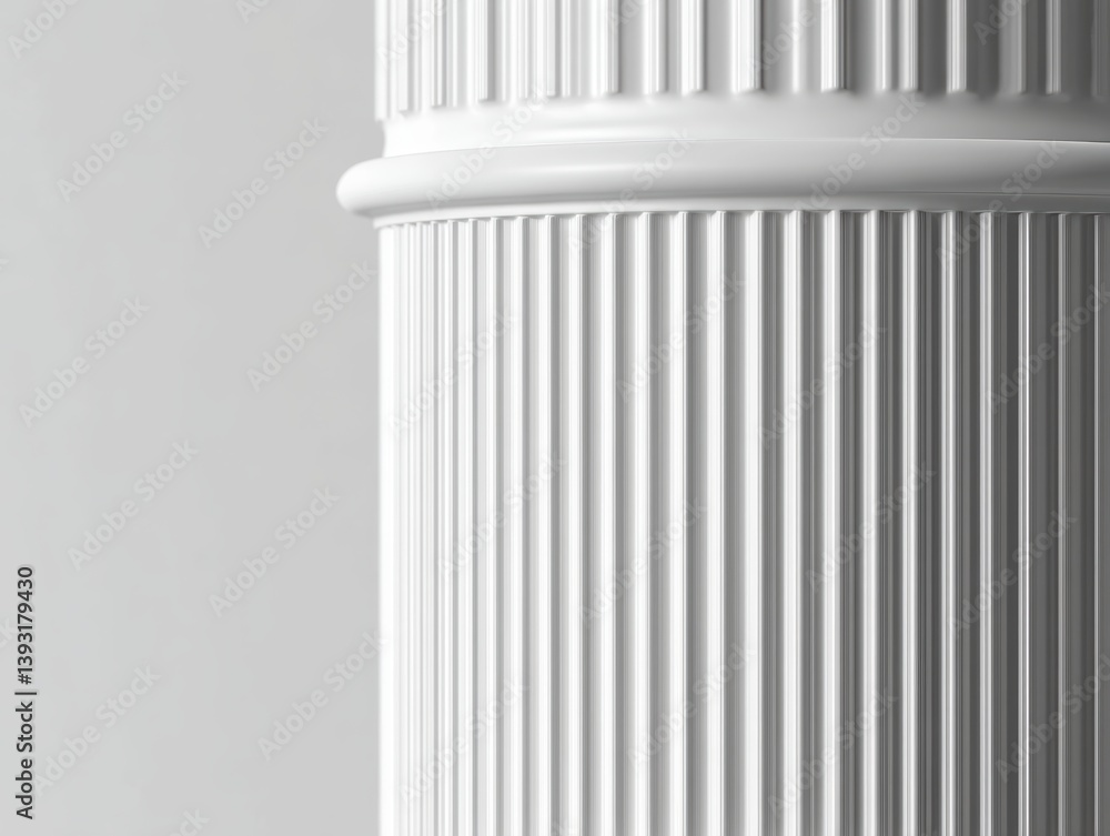 A majestic column's fluted surface, exhibiting classical proportions and impeccable craftsmanship - Marble Detail Texture A majestic column's fluted surface, exhibiting classical proportions and impeccable craftsmanship - Marble Detail Texture