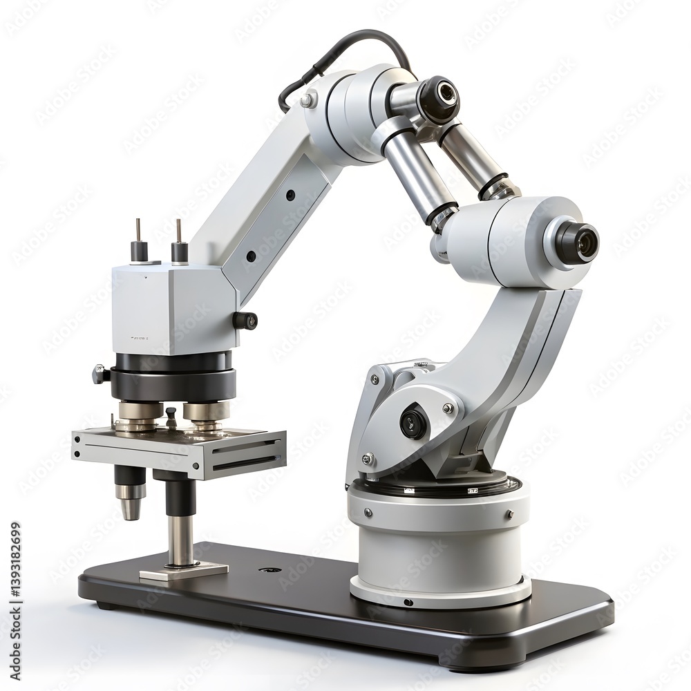 Fototapeta premium Articulated Robotic Arm, Industrial Robot, Automation Technology