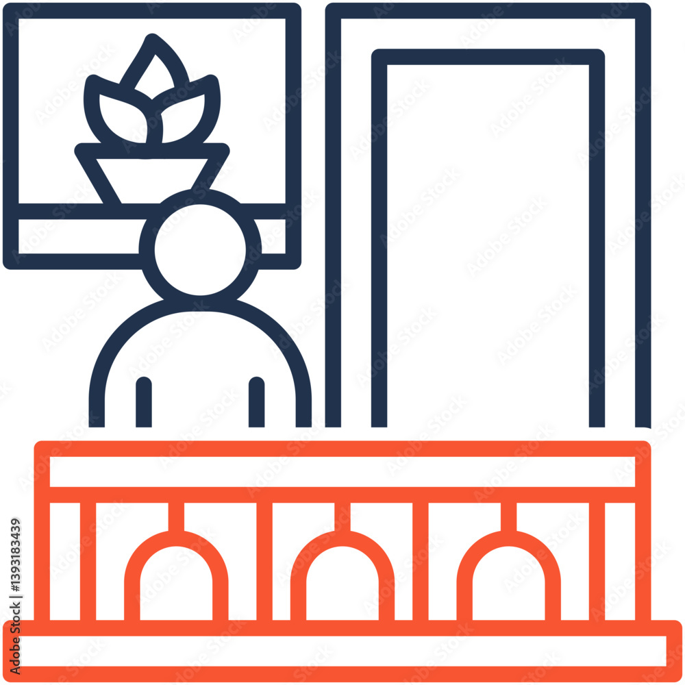 Obraz premium Balcony icon