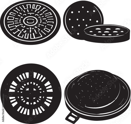 Manhole Cover slightly vector