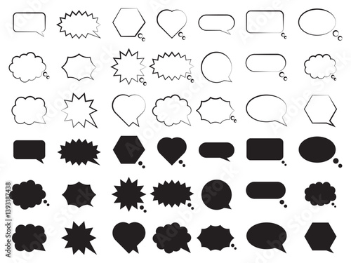 Talk and thought balloon collection