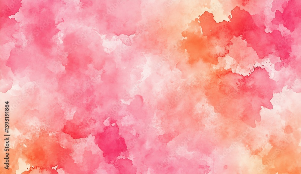 Beautiful watercolor abstract background in shades of pink and orange for creative design projects : Generative AI Beautiful watercolor abstract background in shades of pink and orange for creative design projects : Generative AI