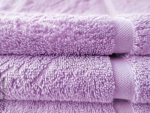 
A towels stock. Macro. Pastel purple color.