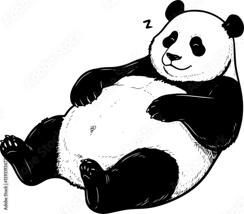 panda, bear, animal, cartoon, illustration, vector, bamboo, zoo, wildlife, cute, china, black, baby, mammal, nature, wild, white, isolated, teddy, art, asia, fun, tree, animals, funny